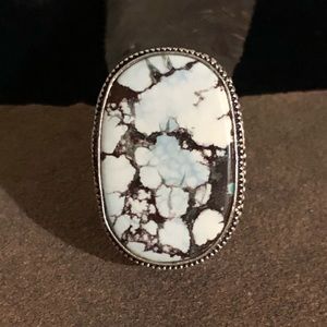 WILD HORSE JASPER FILAGRE SILVER RING